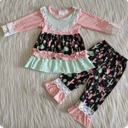 Pastel Polka Dots & Cactus Set