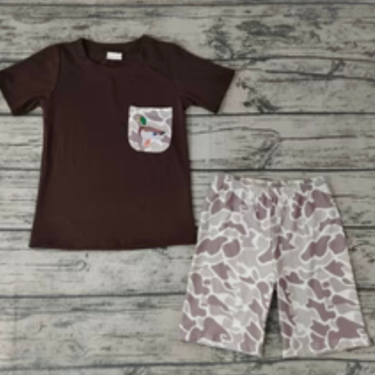 Camo & Duck Short Set