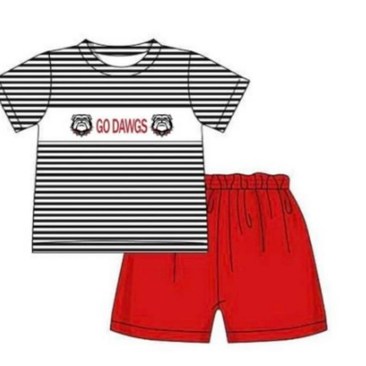 Go Dawgs Boy Short Set