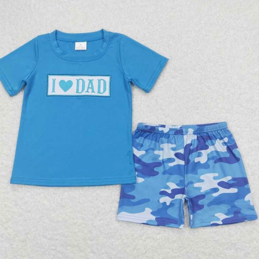 Blue Camo I Love Daddy
