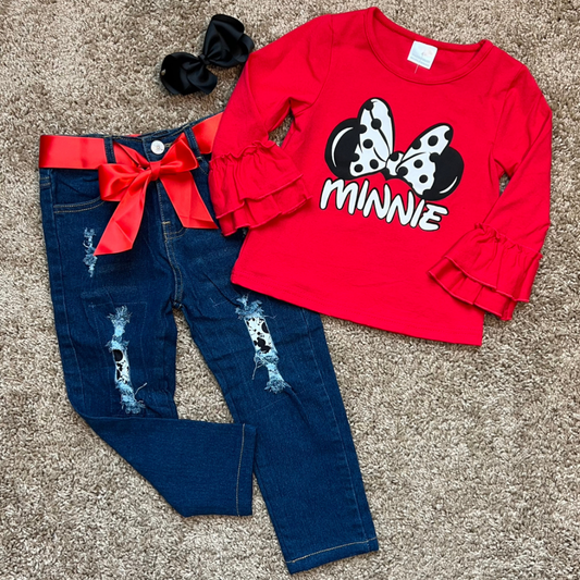 Minnie Mouse Bows & Denim