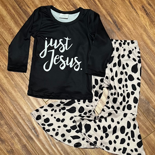 Just JESUS Cow Print