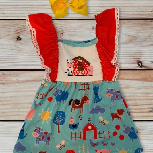 Pig/Horse/Cow Farm House Dress