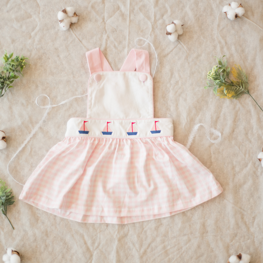 Smocked Dress with Sail Boats