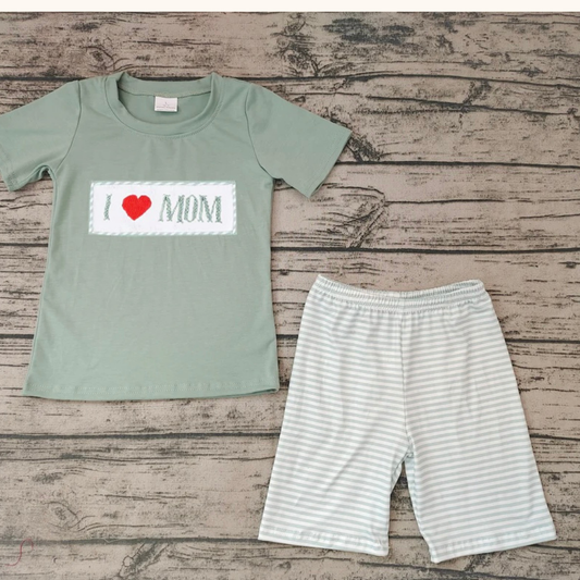 I Love Mom Boy Set