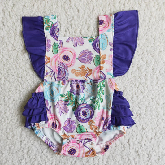 Purple Floral Bubble