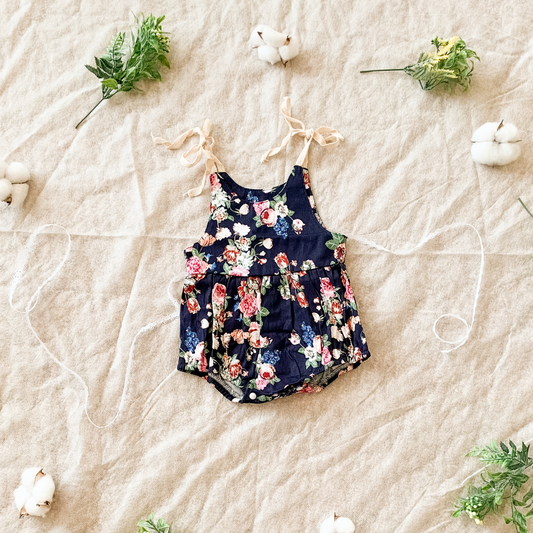 Blue Floral Jumpsuit